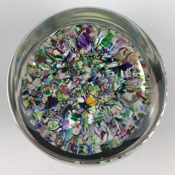 Perthshire PP19 1974 Scrambled End-of-Day Millefiori Vintage LE Paperweight - Picture 3 of 13